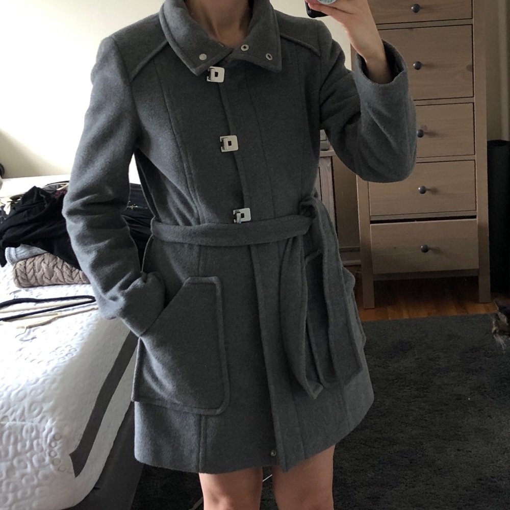 Grey Wool Winter Coat